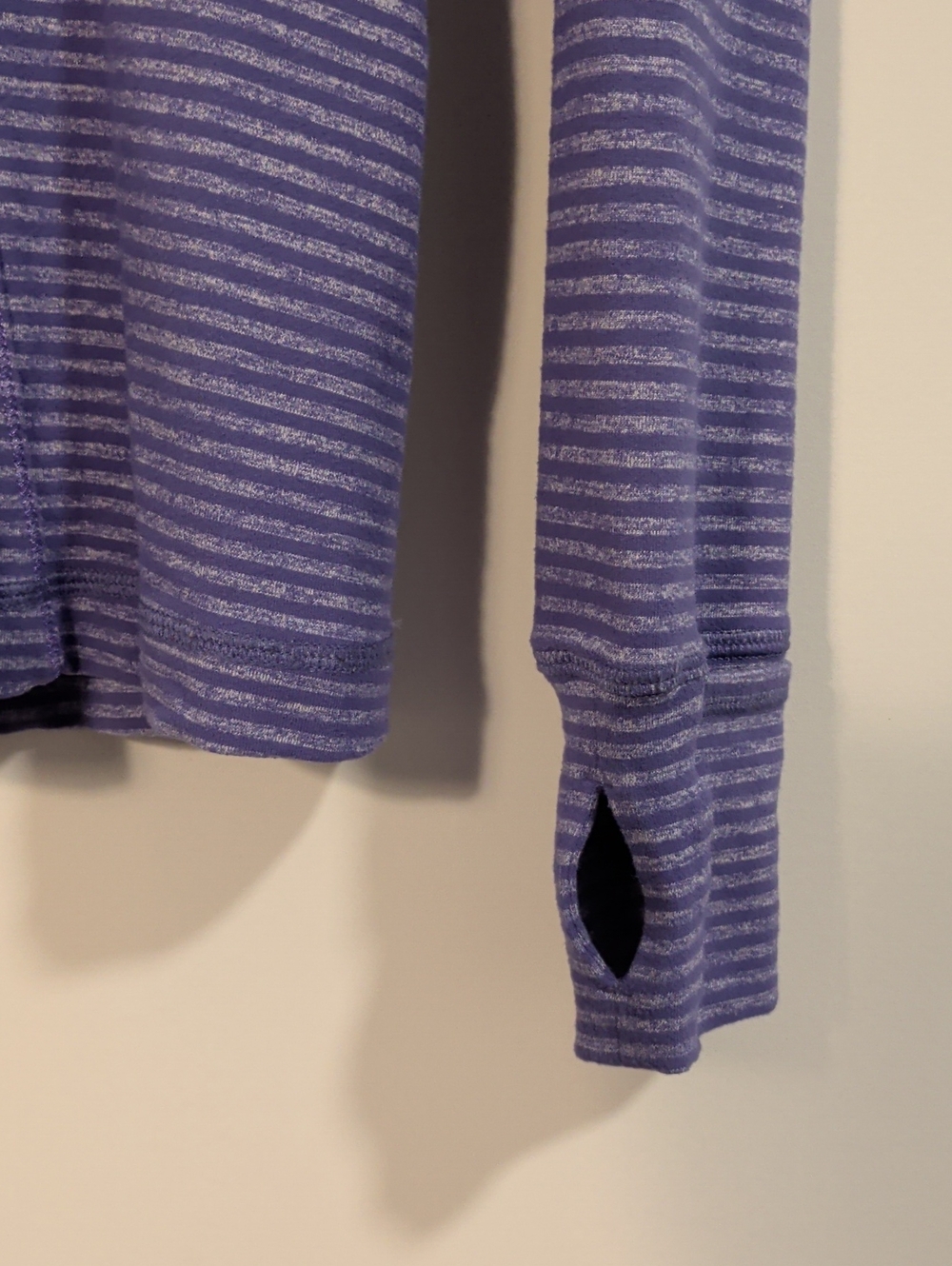 Lululemon Striped Purple Half-Zip Pullover - Picture 4 of 6